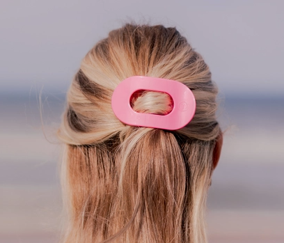 Teleties Flat Clip- Paradise Pink-Hair Clips-Dear Me Southern Boutique, located in DeRidder, Louisiana