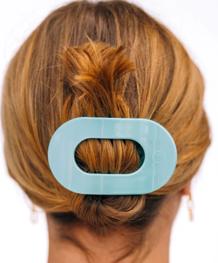 Teleties Flat Clip- Totally Turquoise-Hair Clips-Dear Me Southern Boutique, located in DeRidder, Louisiana