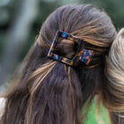 Teleties Flat Open Square Clip - Tortoise-Hair Clips-Dear Me Southern Boutique, located in DeRidder, Louisiana