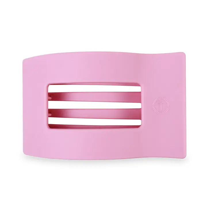 Teleties Flat Rectangle Clip - Merry Pinkmas-Hair Clips-Dear Me Southern Boutique, located in DeRidder, Louisiana