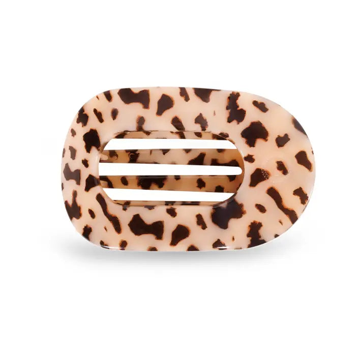 Teleties Flat Round Clip - Blonde Tortoise-Hair Clips-Dear Me Southern Boutique, located in DeRidder, Louisiana