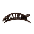 Teleties Flat Round Clip - Chocolate Quilted-Hair Clips-Dear Me Southern Boutique, located in DeRidder, Louisiana