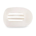 Teleties Flat Round Clip - Coconut White-Hair Clips-Dear Me Southern Boutique, located in DeRidder, Louisiana