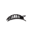 Teleties Flat Round Clip - Jet Black Quilted-Hair Clips-Dear Me Southern Boutique, located in DeRidder, Louisiana