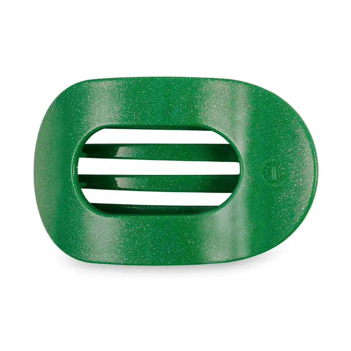 Teleties Flat Round Clip -Shamrock Shimmer-Hair Clips-Dear Me Southern Boutique, located in DeRidder, Louisiana