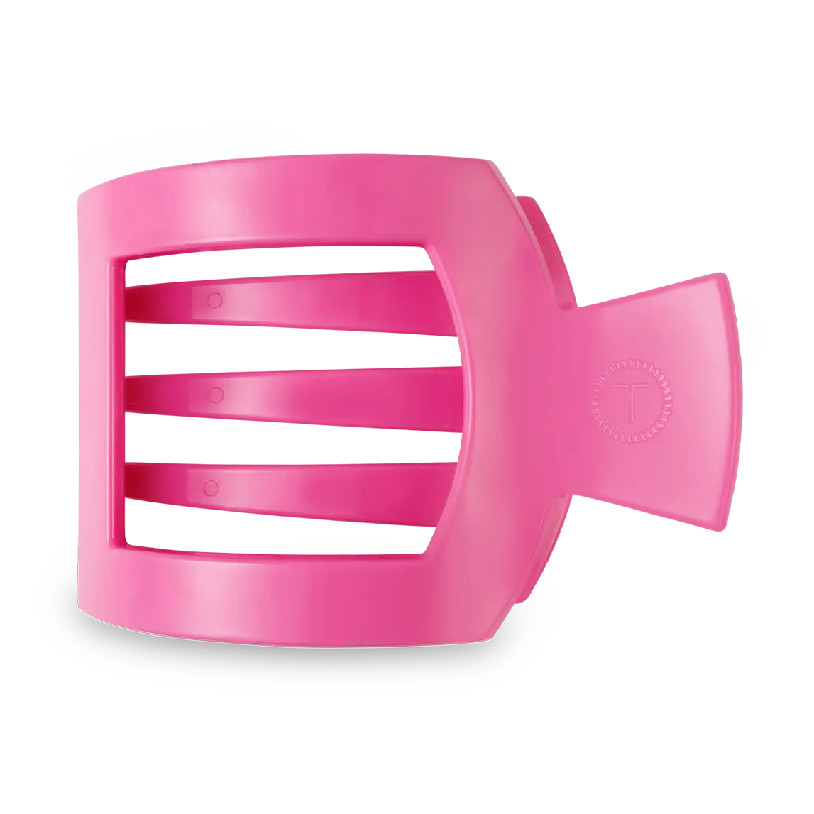 Teleties Flat Square Clip- Paradise Pink-Hair Clips-Dear Me Southern Boutique, located in DeRidder, Louisiana