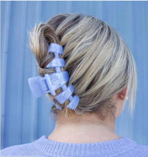 Teleties Hair Clip - Blue Lagoon-Hair accessories-Dear Me Southern Boutique, located in DeRidder, Louisiana