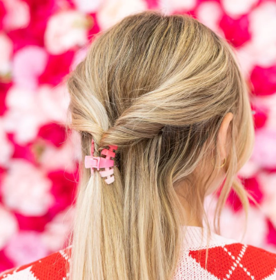 Teleties Hair Clip - Kiss&Tell-Hair Clips-Dear Me Southern Boutique, located in DeRidder, Louisiana