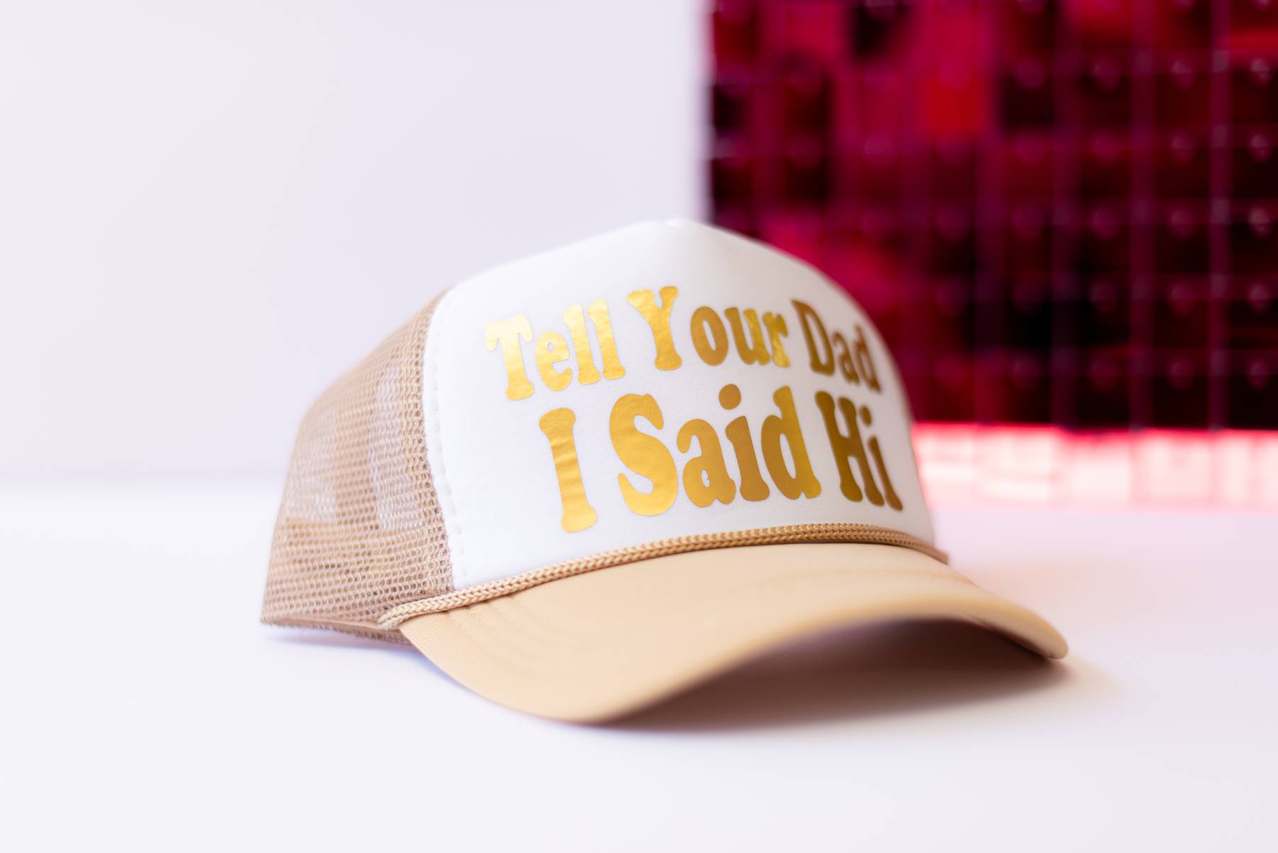 Tell Your Dad I Said Hi Trucker Hat-Trucker Hats-Dear Me Southern Boutique, located in DeRidder, Louisiana