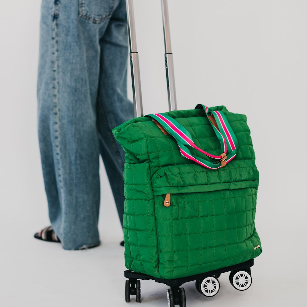 Tenley Quilted Tote Roller Bag-Presales-Dear Me Southern Boutique, located in DeRidder, Louisiana
