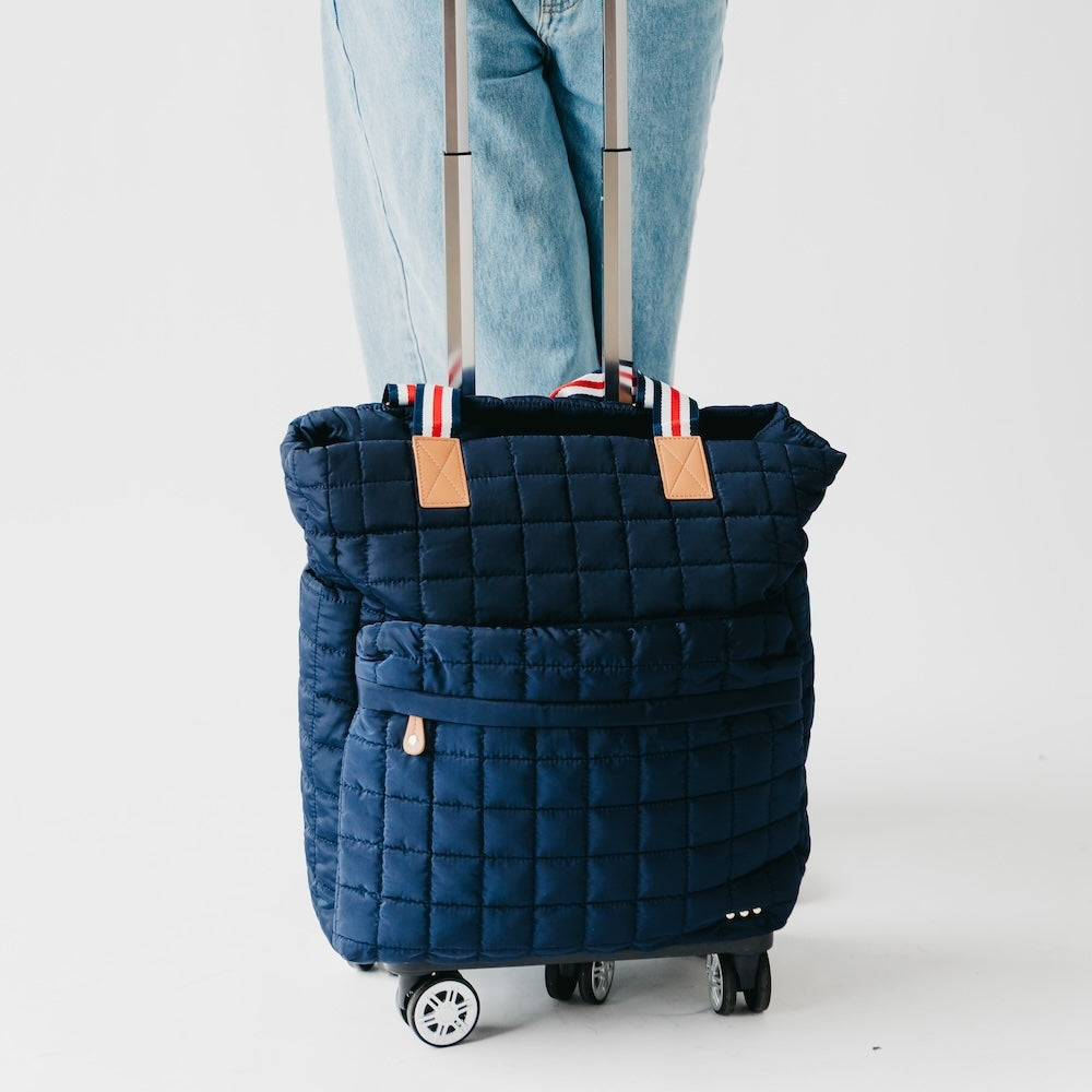 Tenley Quilted Tote Roller Bag-Presales-Dear Me Southern Boutique, located in DeRidder, Louisiana