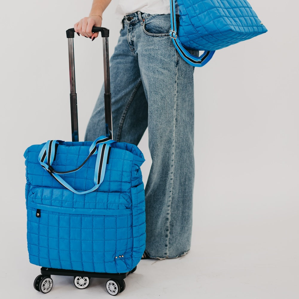 Tenley Quilted Tote Roller Bag-Presales-Dear Me Southern Boutique, located in DeRidder, Louisiana