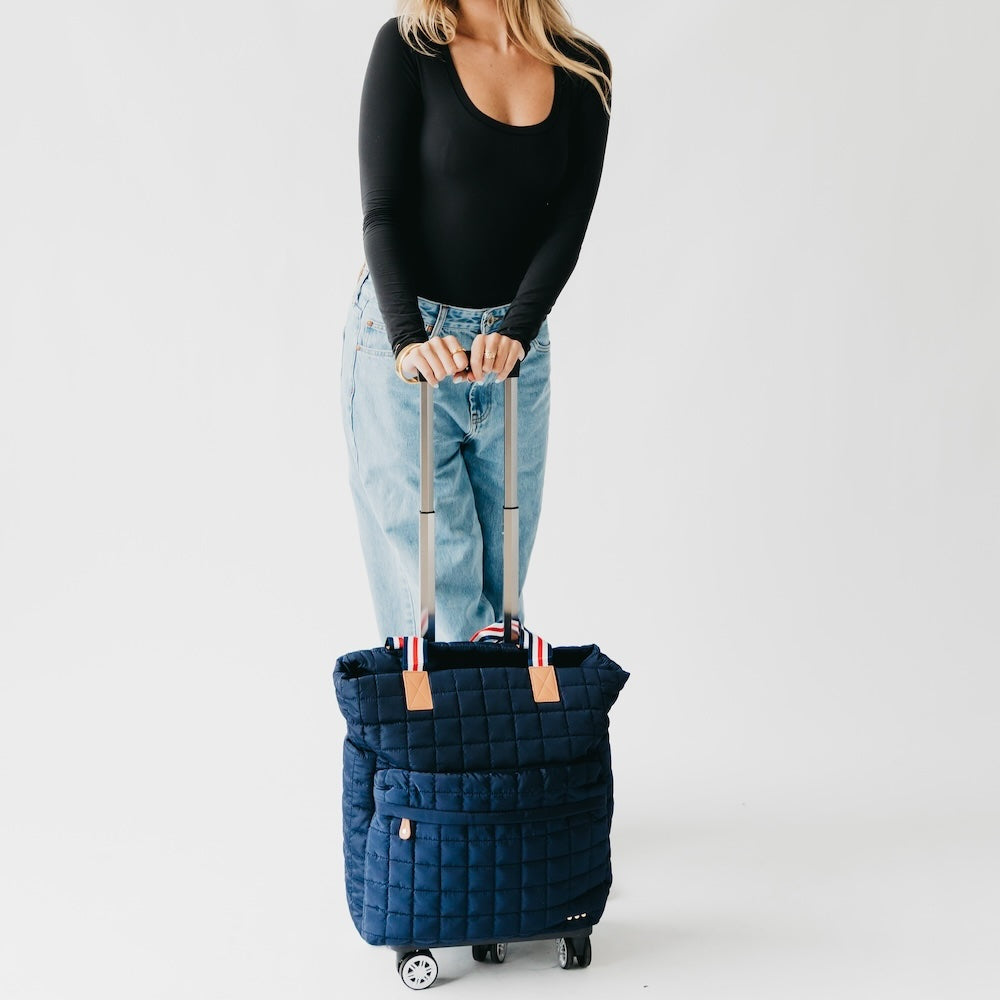Tenley Quilted Tote Roller Bag-Presales-Dear Me Southern Boutique, located in DeRidder, Louisiana