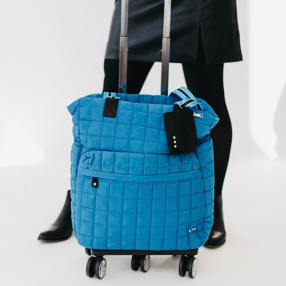 Tenley Quilted Tote Roller Bag-Tote Bag-Dear Me Southern Boutique, located in DeRidder, Louisiana