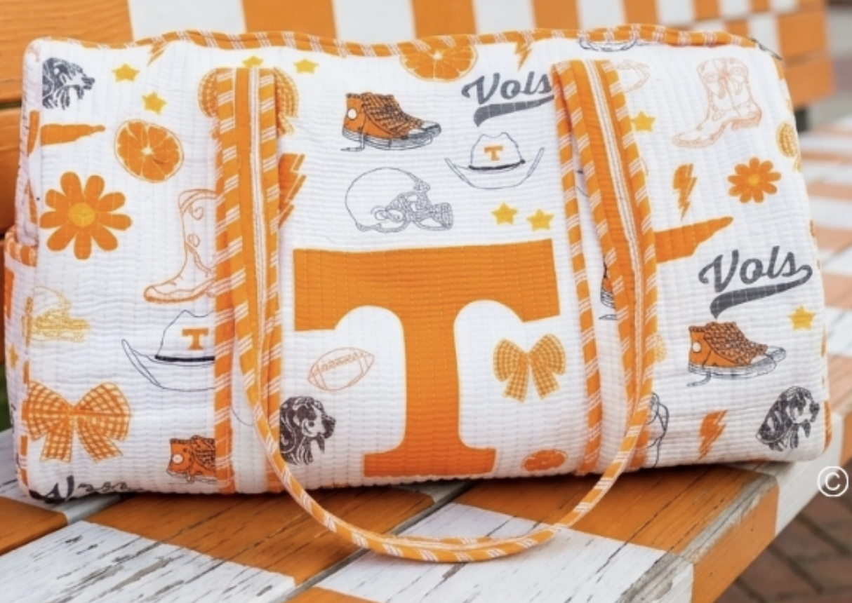 Tennessee Duffle Bag-Game Day-Dear Me Southern Boutique, located in DeRidder, Louisiana