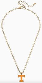 Tennessee Enamel Pendant Necklace-Game Day-Dear Me Southern Boutique, located in DeRidder, Louisiana