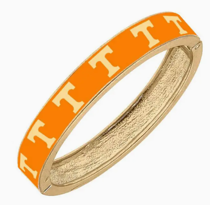 Tennessee Vols Hinge Bangle-Jewelry-Dear Me Southern Boutique, located in DeRidder, Louisiana