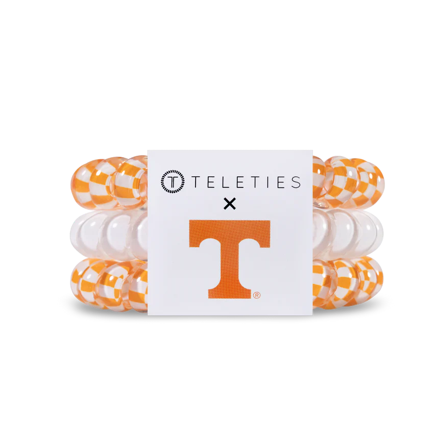 Tennessee Vols Teleties-Large Hair Ties-Dear Me Southern Boutique, located in DeRidder, Louisiana