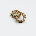 Textured Pearl Huggie Hoops - WATERPROOF-Presales-Dear Me Southern Boutique, located in DeRidder, Louisiana