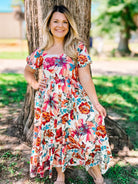 The Francesca Midi Dress-Midi Dresses-Dear Me Southern Boutique, located in DeRidder, Louisiana