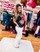 The Hampton Edit White Judy Blue Jeans-Jeans-Dear Me Southern Boutique, located in DeRidder, Louisiana