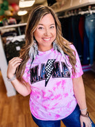 The High Voltage MAMA tee-Graphic Tops-Dear Me Southern Boutique, located in DeRidder, Louisiana