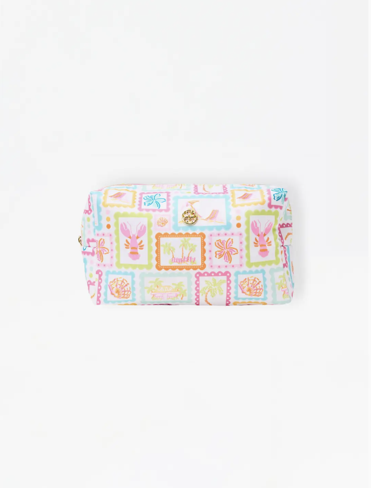 The Jet Set Stamp Travel Pouch-cosmetic bag-Dear Me Southern Boutique, located in DeRidder, Louisiana