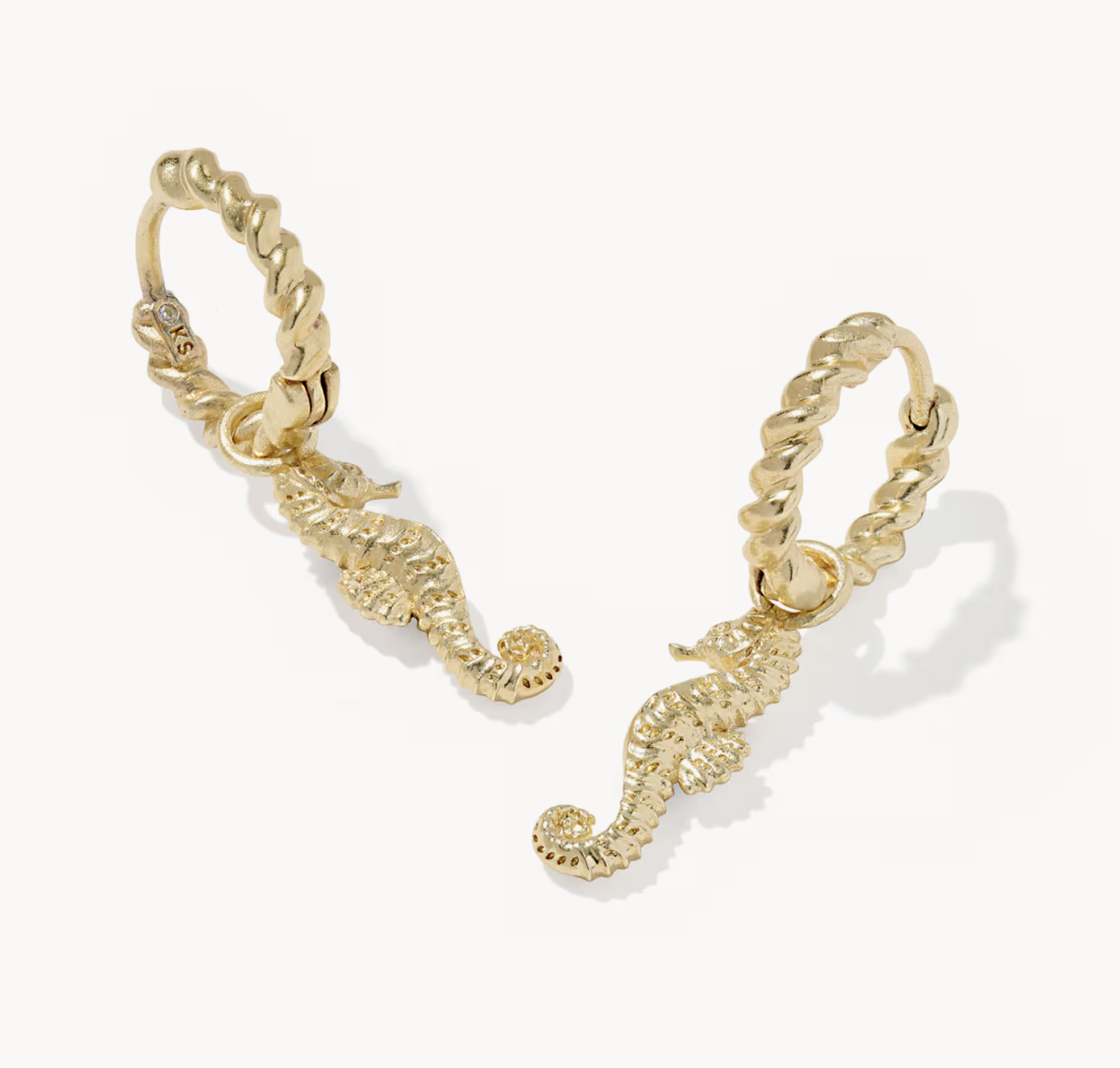 The Seahorse Convertible Huggie Earrings | Kendra Scott Coastal Collection-Jewelry-Dear Me Southern Boutique, located in DeRidder, Louisiana