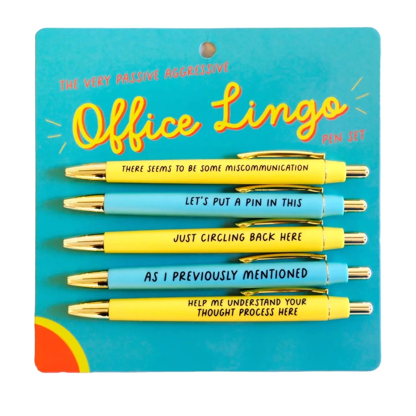 The Very Passive Aggressive Office Lingo Pen Set-Pens-Dear Me Southern Boutique, located in DeRidder, Louisiana