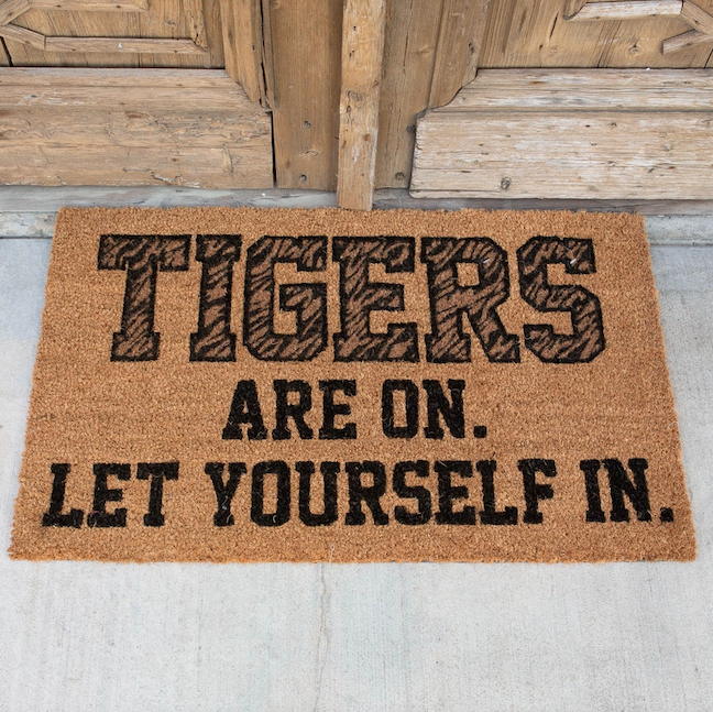 Tigers Are On Doormat-Door Mats-Dear Me Southern Boutique, located in DeRidder, Louisiana