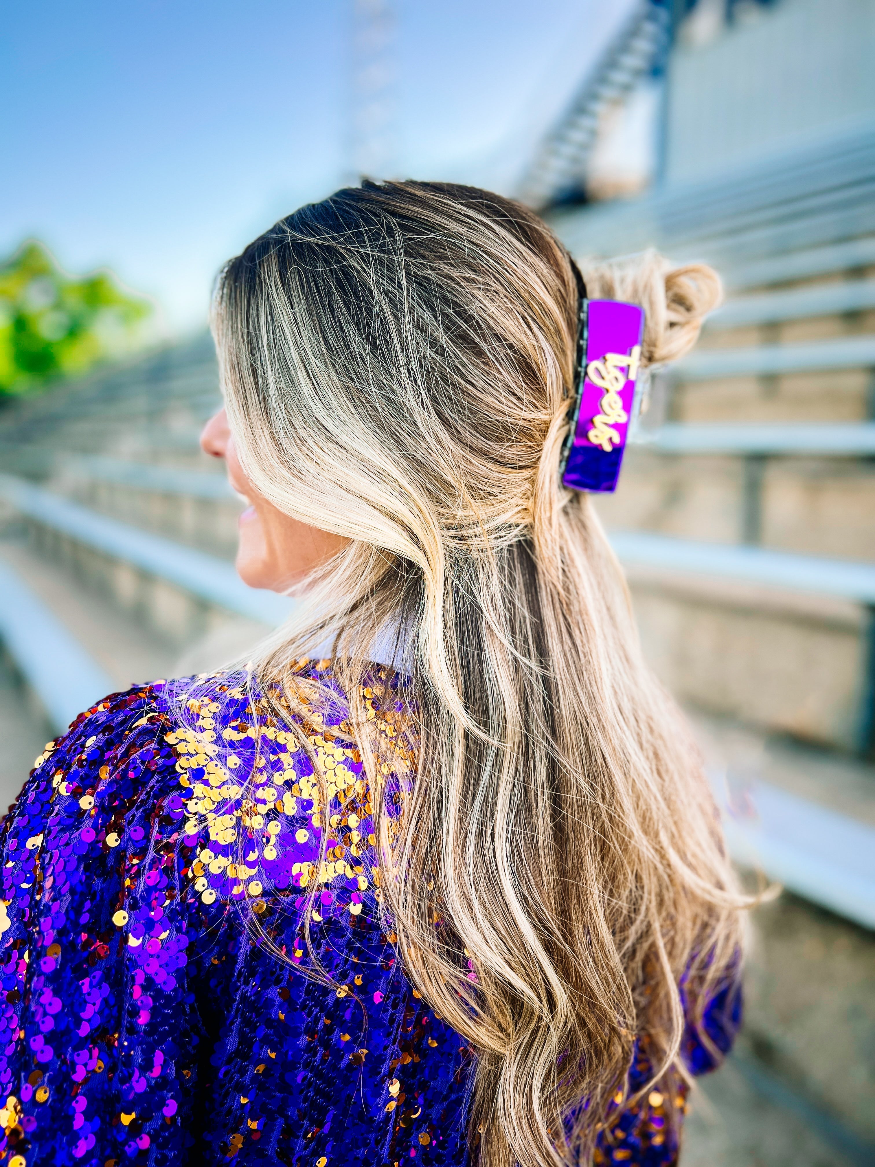 Tigers Claw Clip-Hair Clips-Dear Me Southern Boutique, located in DeRidder, Louisiana