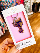 Tigers Mirrored Keychain-Keychains-Dear Me Southern Boutique, located in DeRidder, Louisiana