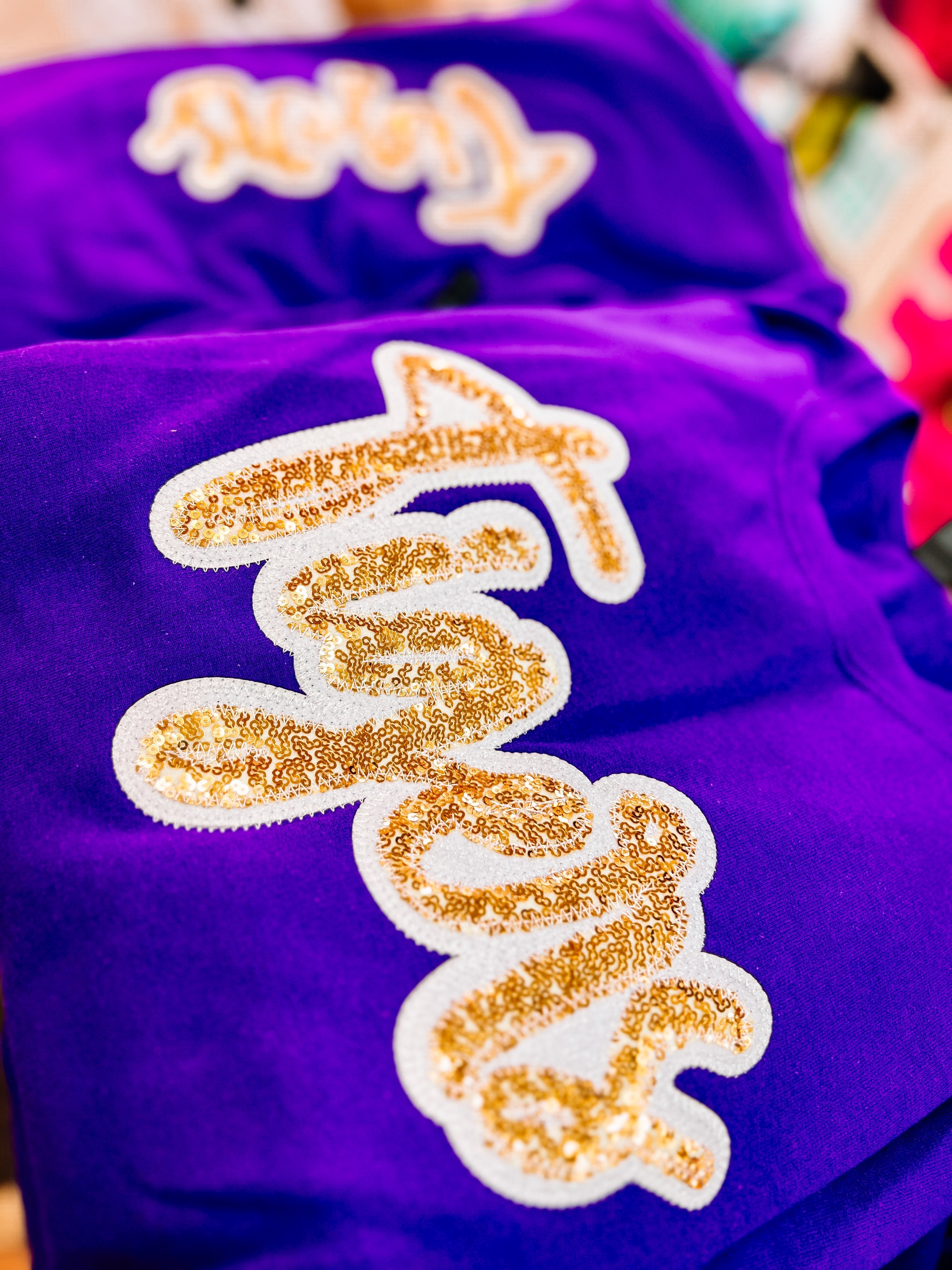 Tigers Sequin Spirit Sweatshirt-Sweaters-Dear Me Southern Boutique, located in DeRidder, Louisiana