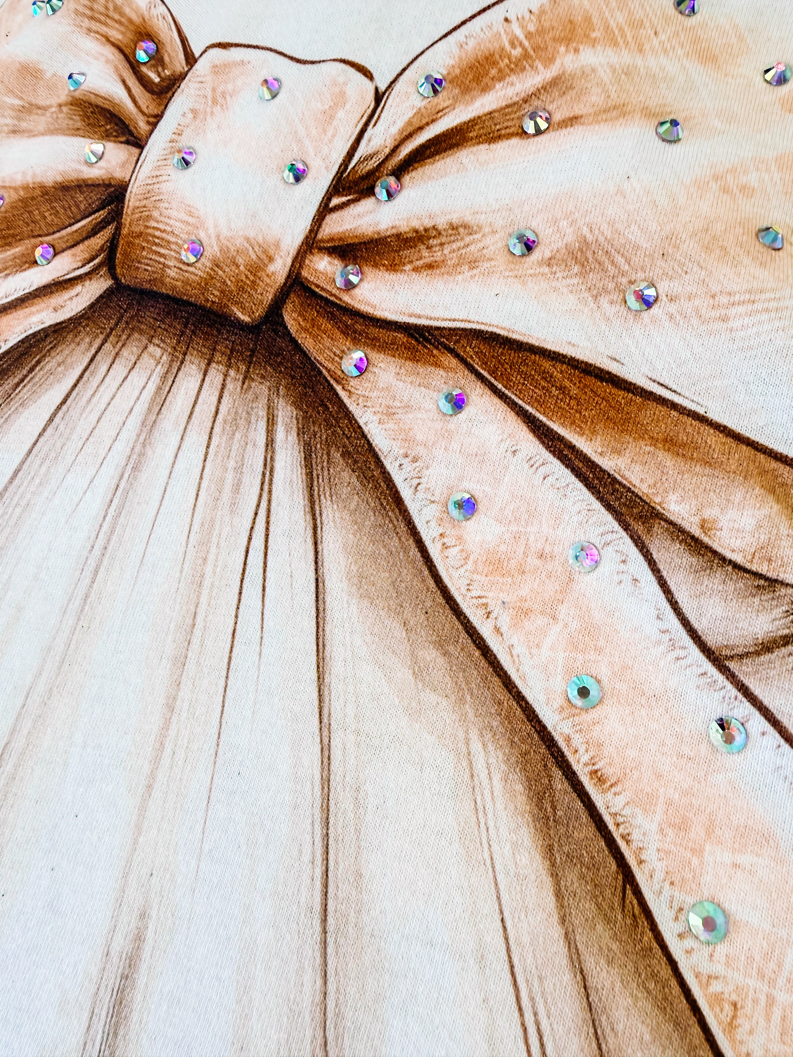 Timeless Tide Bow Bougie Rhinestone Tee-Dear Me Southern Boutique, located in DeRidder, Louisiana