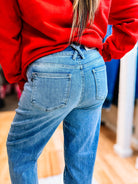 Timeless Trouser Wide Leg Judy Blue Jeans-Jeans-Dear Me Southern Boutique, located in DeRidder, Louisiana