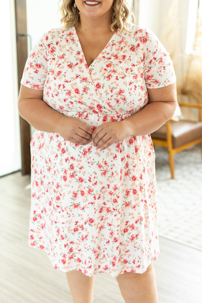 Tinley Dress - Ivory Floral-Dear Me Southern Boutique, located in DeRidder, Louisiana