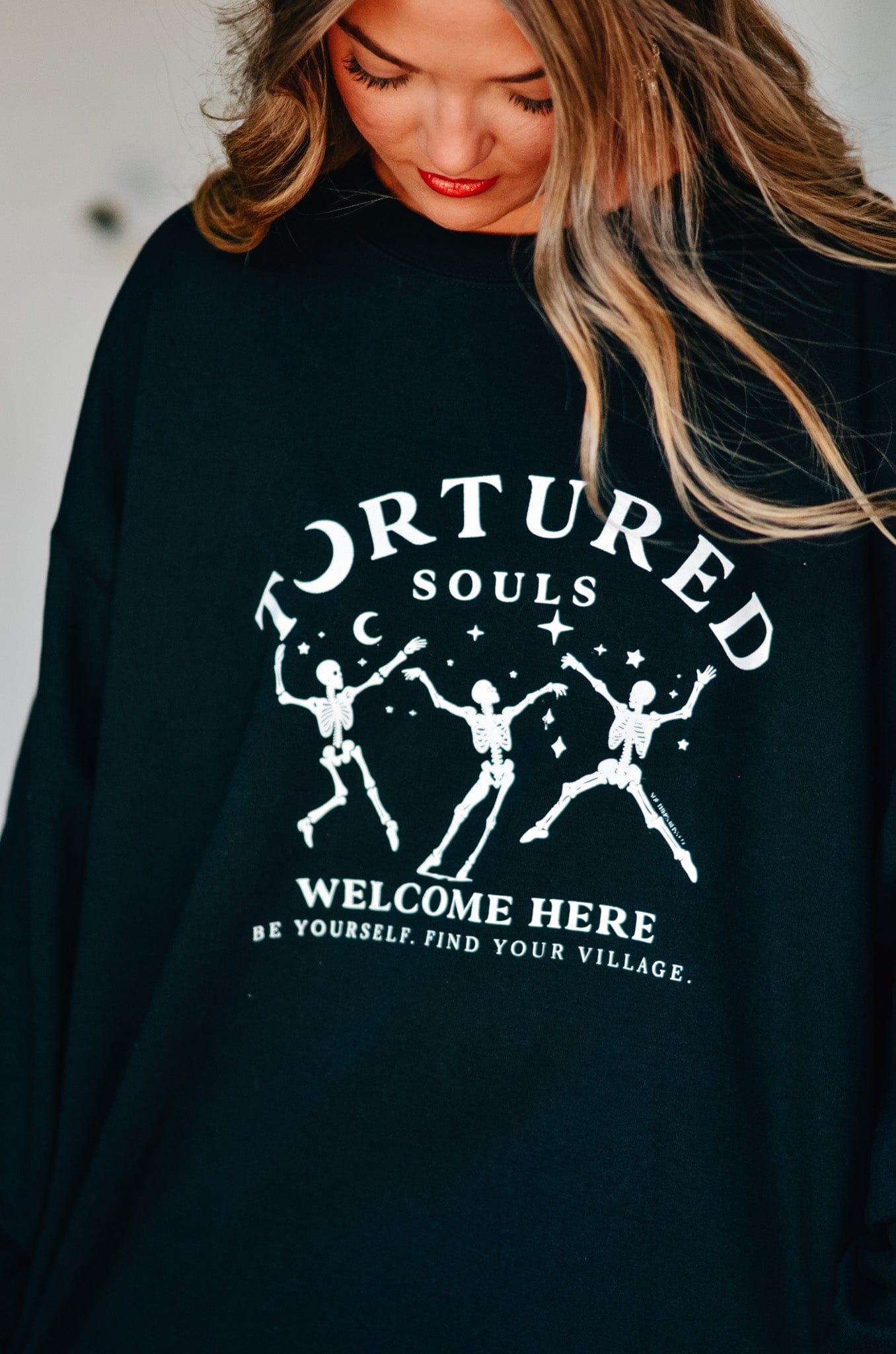 Tortured Souls Sweatshirt-Dear Me Southern Boutique, located in DeRidder, Louisiana
