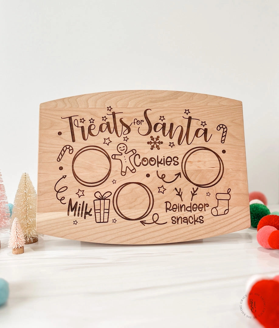 Treats for Santa Serving Board-Gifts-Dear Me Southern Boutique, located in DeRidder, Louisiana