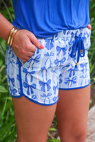 True Blue Bow Everyday Shorts-Everyday Shorts-Dear Me Southern Boutique, located in DeRidder, Louisiana
