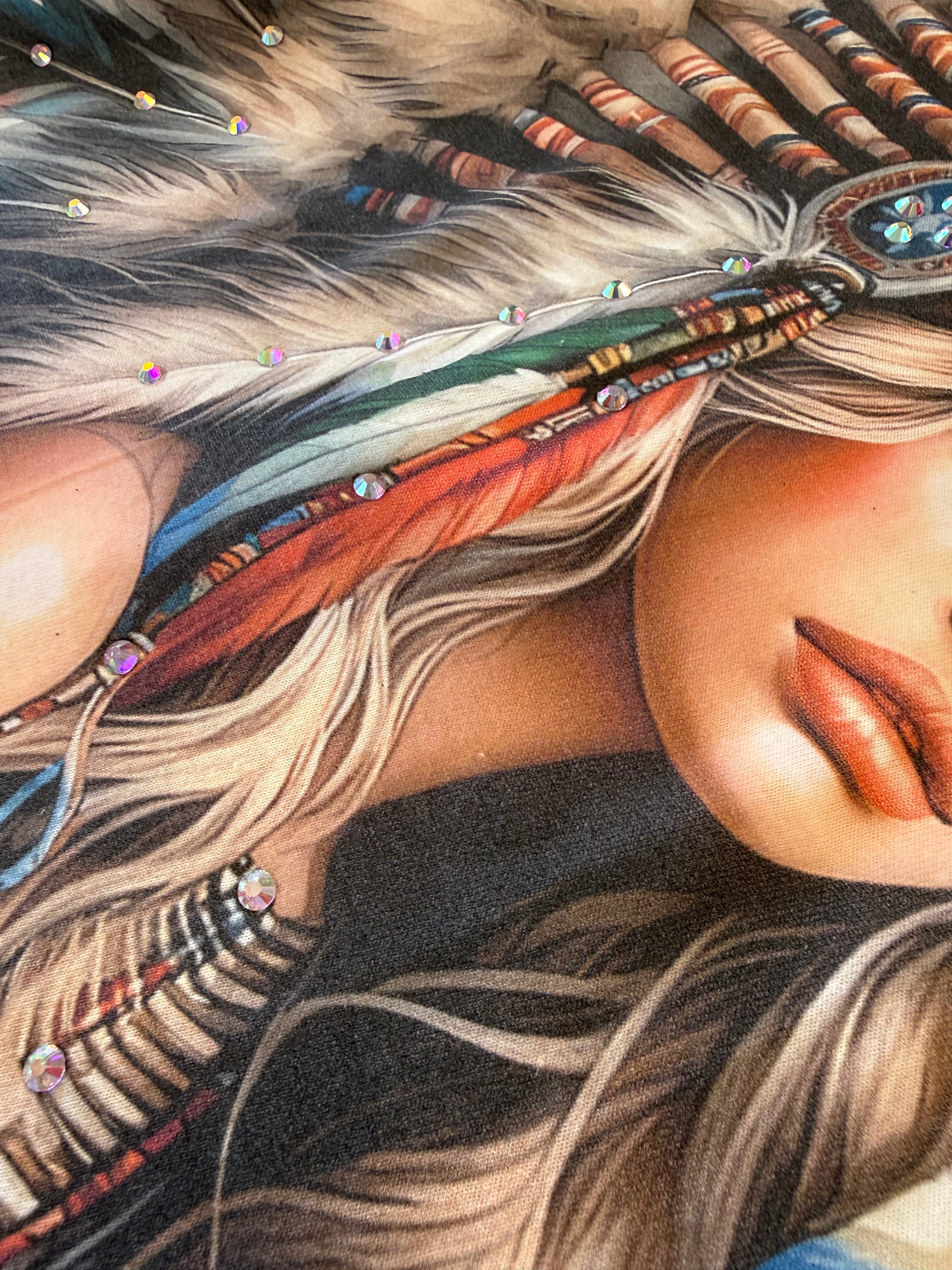 Untamed Beauty Bougie Rhinestone Tee-Dear Me Southern Boutique, located in DeRidder, Louisiana