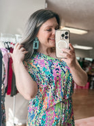 Vacay Vibes Floral Jumpsuit-Jumpsuits-Dear Me Southern Boutique, located in DeRidder, Louisiana