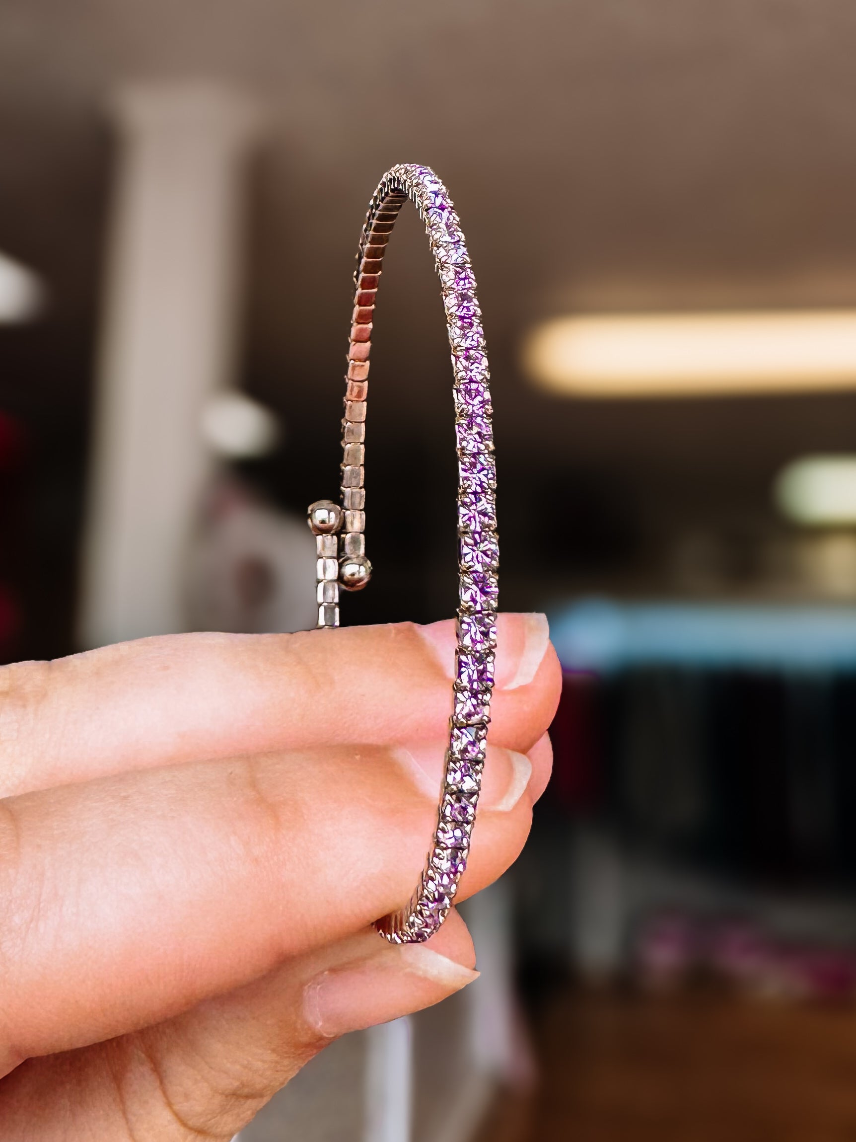 Venice Crystal Bangle - Chocolate Gold Metal-Presales-Dear Me Southern Boutique, located in DeRidder, Louisiana
