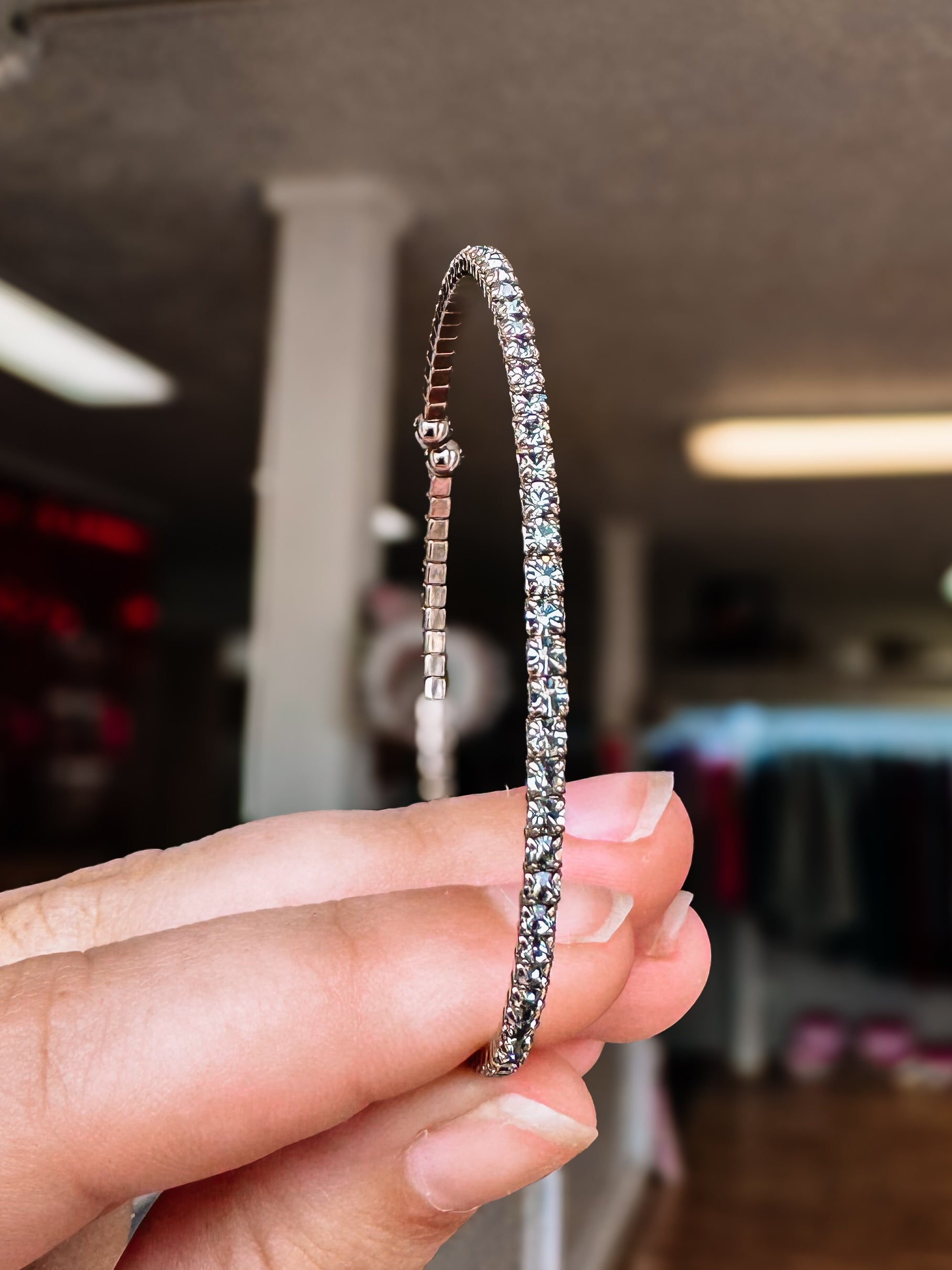 Venice Crystal Bangle - Chocolate Gold Metal-Presales-Dear Me Southern Boutique, located in DeRidder, Louisiana