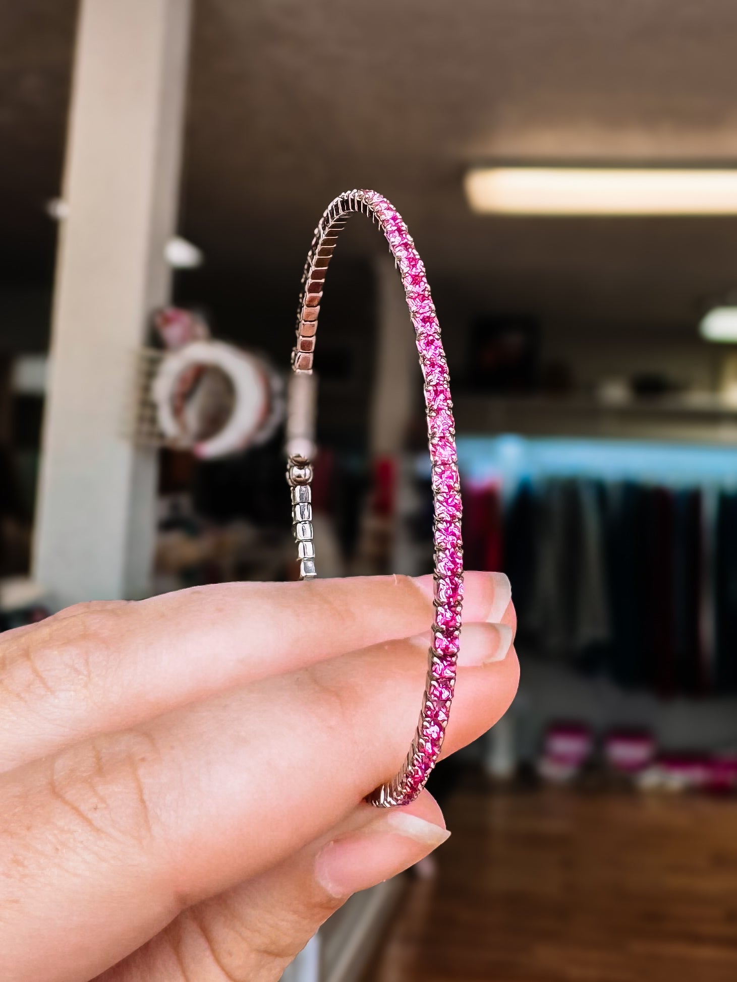 Venice Crystal Bangle - Chocolate Gold Metal-Presales-Dear Me Southern Boutique, located in DeRidder, Louisiana