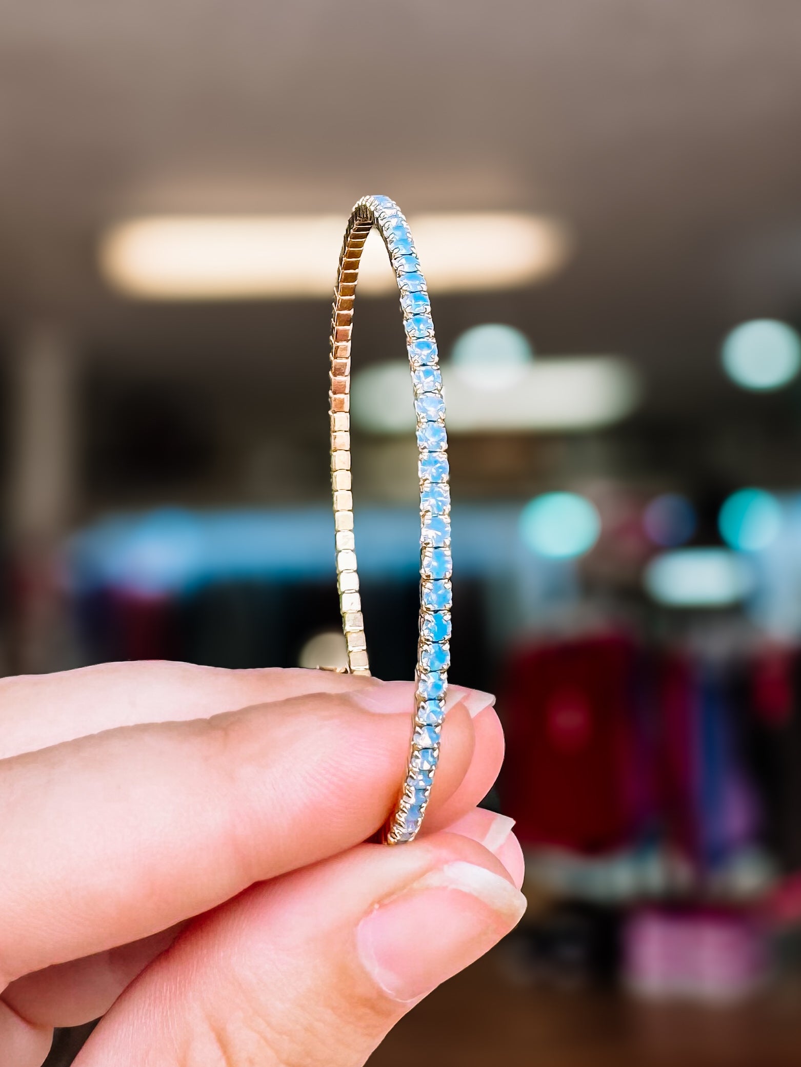 Venice Crystal Bangle - Chocolate Gold Metal-Presales-Dear Me Southern Boutique, located in DeRidder, Louisiana