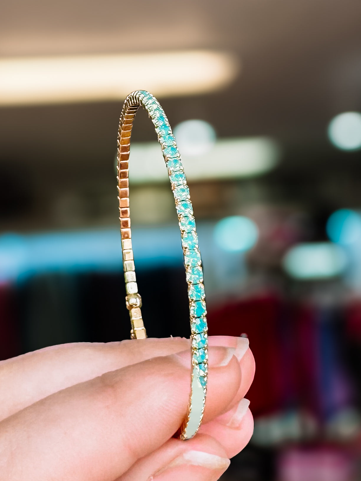 Venice Crystal Bangle - Gold Metal-Presales-Dear Me Southern Boutique, located in DeRidder, Louisiana