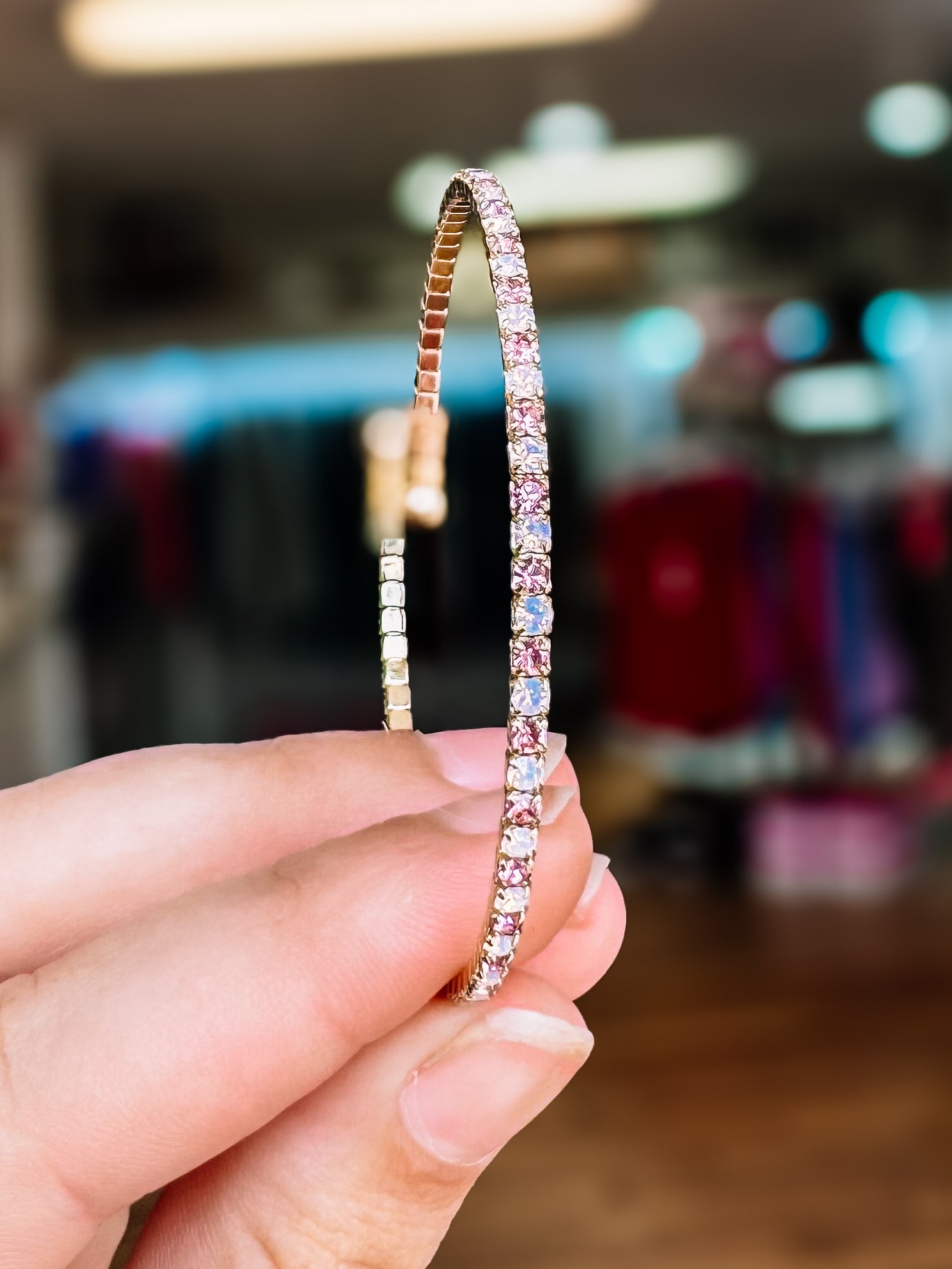 Venice Crystal Bangle - Gold Metal-Presales-Dear Me Southern Boutique, located in DeRidder, Louisiana