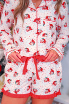 Vintage Santa Ruffle Pajama Set-Presales-Dear Me Southern Boutique, located in DeRidder, Louisiana