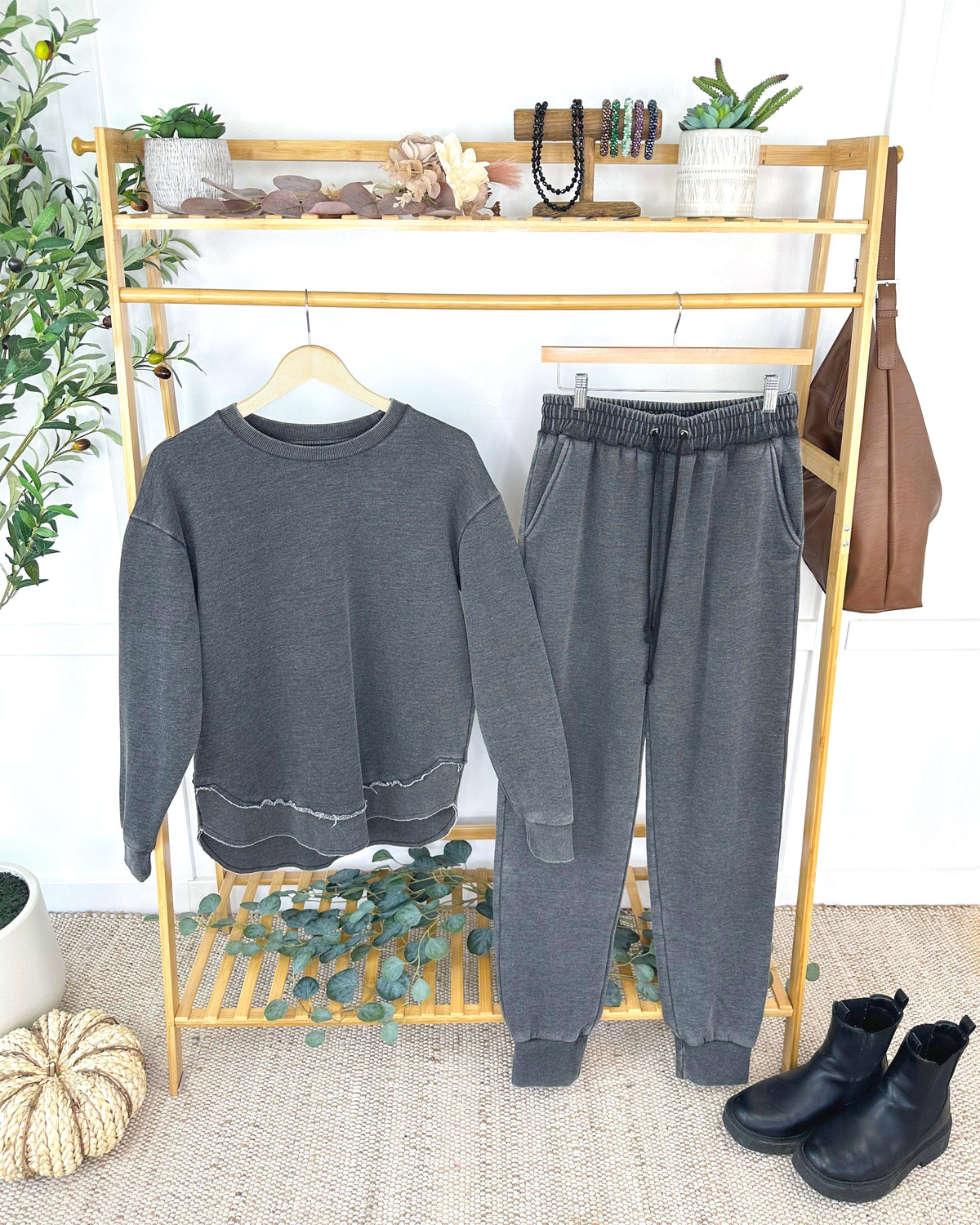 Vintage Wash Pullover - Black-Presales-Dear Me Southern Boutique, located in DeRidder, Louisiana