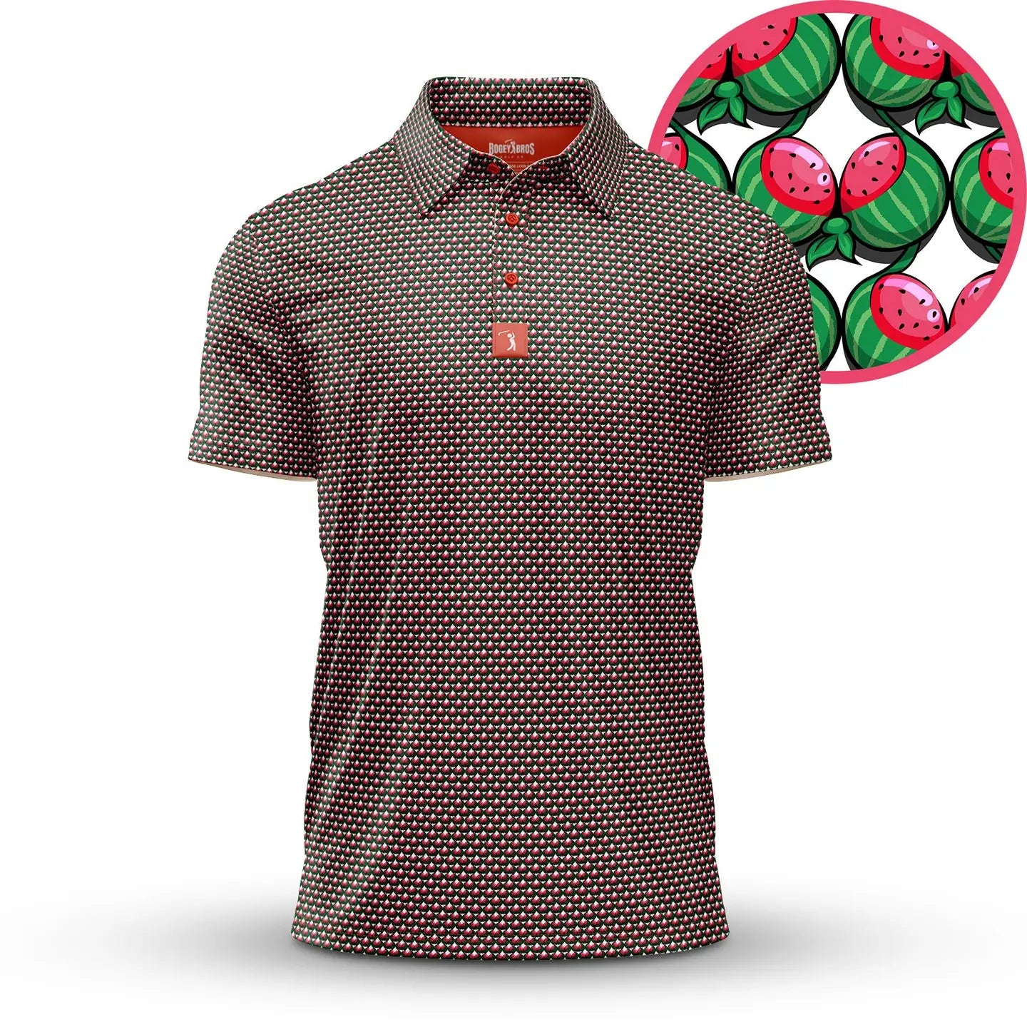 Wantermelon Polo-Tops-Dear Me Southern Boutique, located in DeRidder, Louisiana
